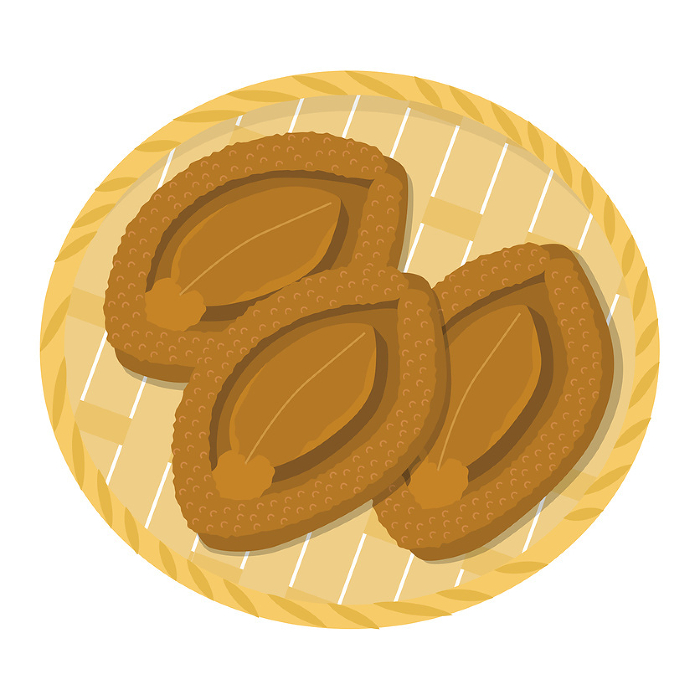 Clip art of dried abalone