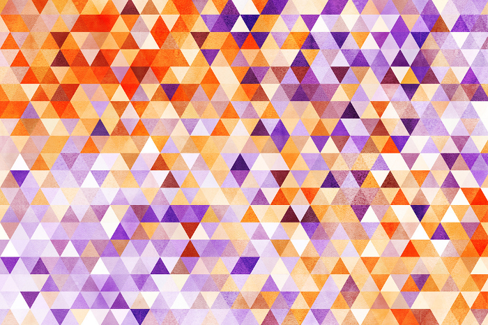 Halloween Color Geometric Background with Watercolor Texture