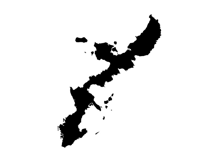 Map of Okinawa Prefecture Vector Illustration