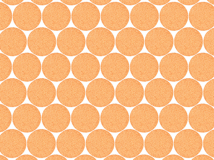 Retro pop orange background with bold rows of large dots