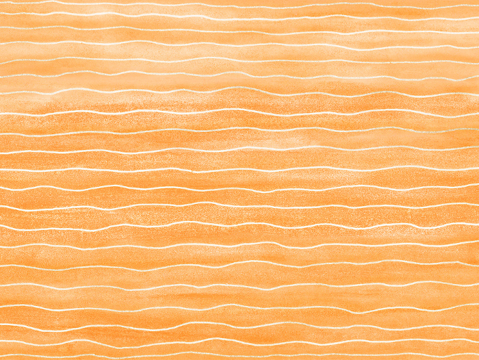 Orange analog background with hand-drawn thin border lines