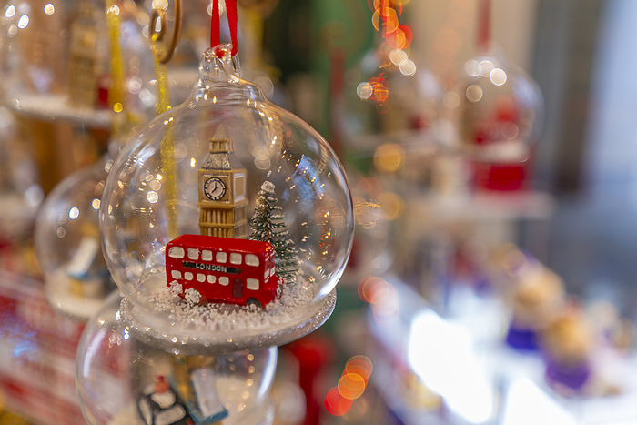 View of souvenirs and Christmas decorations near St Paul s Cathedral, London, England, United Kingdom, Europe Close up of souvenirs and Christmas decorations near St. Paul s Cathedral, London, England, United Kingdom, Europe, by Frank Fell