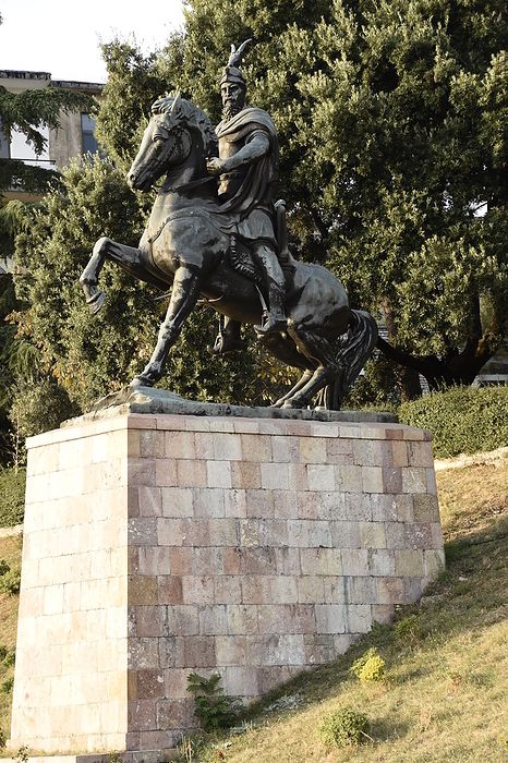 The monument of Skanderberg, Kruje, Albania, Europe The monument of Skanderberg, Kruje, Albania, Europe, by Michael Szafarczyk