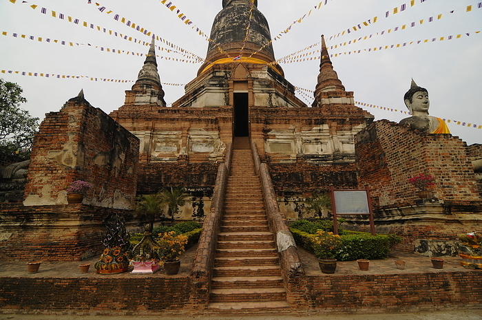 Wat Yai Chai Mongkhon, Ayutthaya, Thailand Wat Yai Chai Mongkhon, Ayutthaya, UNESCO World Heritage Site, Thailand, Southeast Asia, Asia, by Michael Szafarczyk
