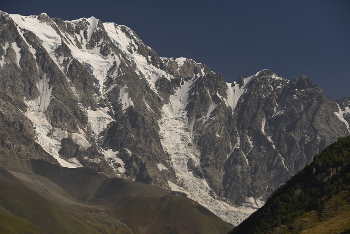 Shakara mountain and Glacier, Svaneti, Georgia Shakara mountain and Glacier, Svaneti, Georgia, Central Asia, Asia, by Michael Szafarczyk