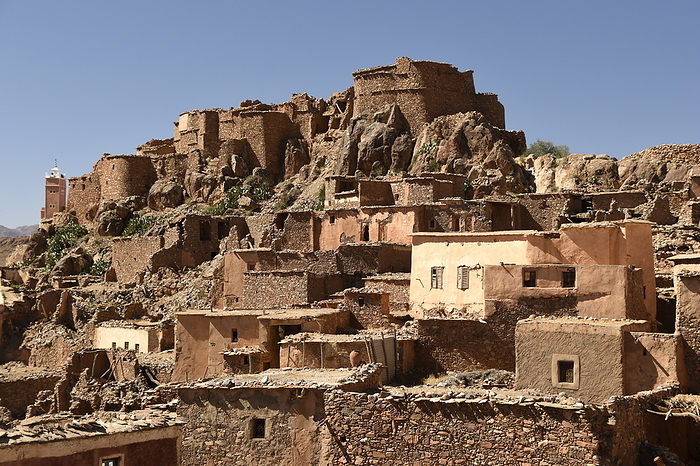 The abandoned village of Amassine, Anti Atlas, Morocco The abandoned village of Amassine, Anti Atlas, Morocco, North Africa, Africa, by Michael Szafarczyk