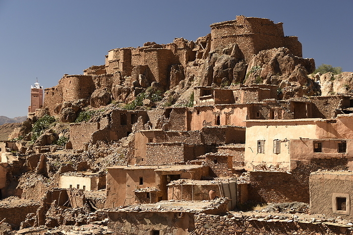 The abandoned village of Amassine, Anti Atlas, Morocco The abandoned village of Amassine, Anti Atlas, Morocco, North Africa, Africa, by Michael Szafarczyk