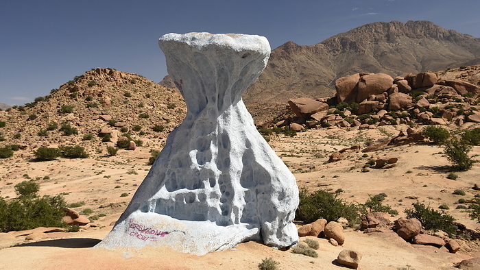 Painted Rocks in Tafraoute, Anti Atlas, Morocco Painted Rocks in Tafraoute, Anti Atlas, Morocco, North Africa, Africa, by Michael Szafarczyk
