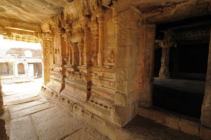 Mandapa in a Vishnu Virukpaksha Temple, Hampi, Karnataka, India Mandapa in a Vishnu Virukpaksha Temple, Hampi, UNESCO World Heritage Site, Karnataka, India, Asia, by Michael Szafarczyk