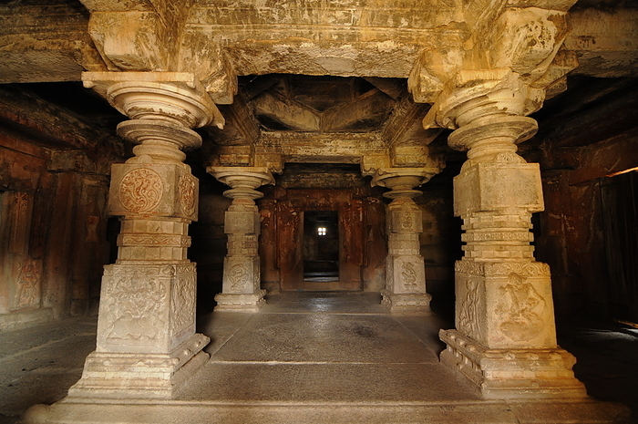 Inside Virupaksha Temple, Hampi, India Inside Virupaksha Temple, Hampi, UNESCO World Heritage Site, Karnataka, India, Asia, by Michael Szafarczyk