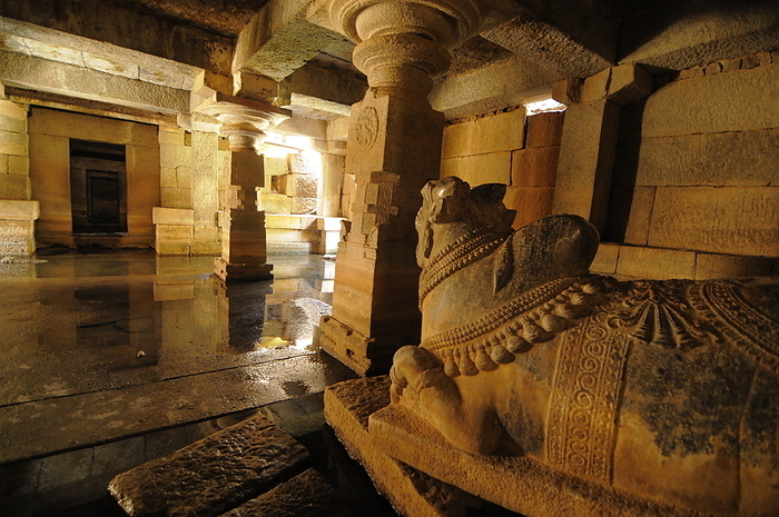 Underground Shiva Temple, Hampi, India Underground Shiva Temple, Hampi, UNESCO World Heritage Site, Karnataka, India, Asia, by Michael Szafarczyk