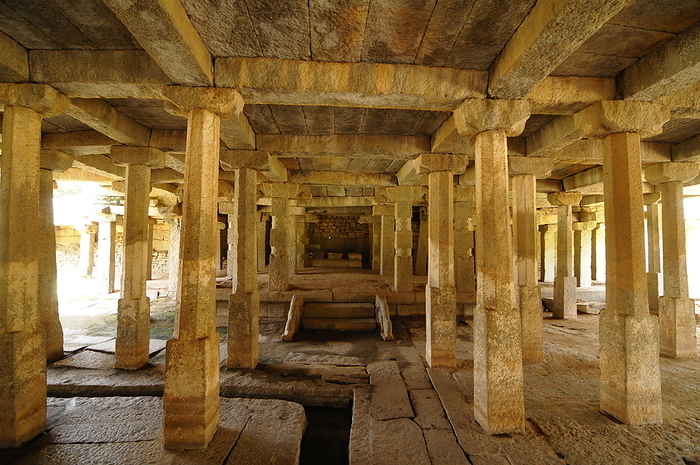 Underground Shiva Temple, Hampi, India Underground Shiva Temple, Hampi, UNESCO World Heritage Site, Karnataka, India, Asia, by Michael Szafarczyk