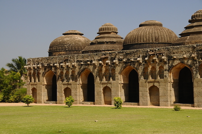 Elephant Stables, Hampi, India Elephant Stables, Hampi, UNESCO World Heritage Site, Karnataka, India, Asia, by Michael Szafarczyk