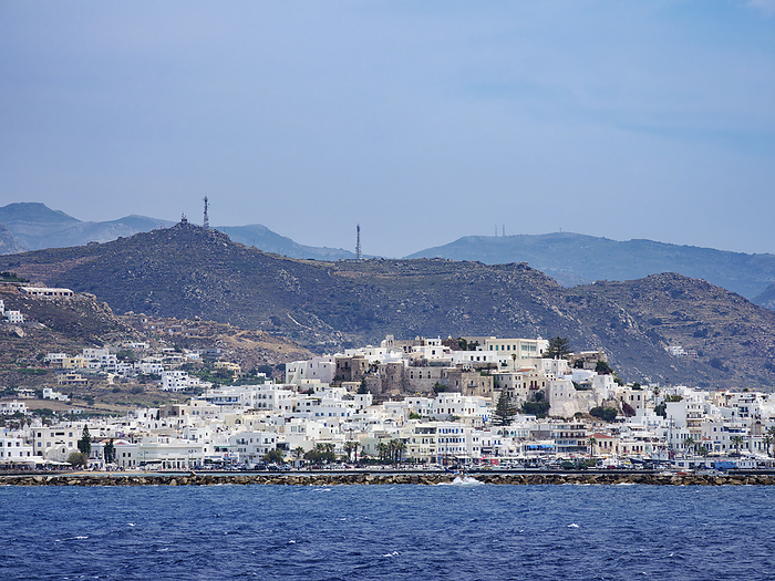 View towards Chora, Naxos City, Naxos Island, Cyclades, Greece View towards Chora, Naxos City, Naxos Island, Cyclades, Greek Islands, Greece, Europe, by Karol Kozlowski