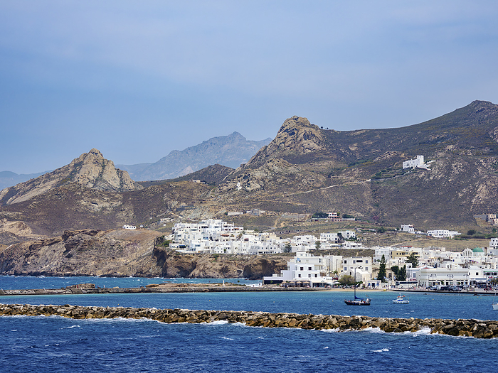 View towards Chora, Naxos City, Naxos Island, Cyclades, Greece View towards Chora, Naxos City, Naxos Island, Cyclades, Greek Islands, Greece, Europe, by Karol Kozlowski