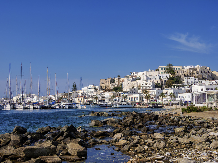 Chora Waterfront, Naxos City, Naxos Island, Cyclades, Greece Chora Waterfront, Naxos City, Naxos Island, Cyclades, Greek Islands, Greece, Europe, by Karol Kozlowski