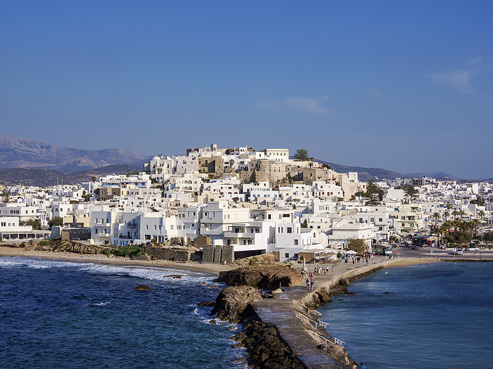 Cityscape of Chora, Naxos City, Naxos Island, Cyclades, Greece Cityscape of Chora, Naxos City, Naxos Island, Cyclades, Greek Islands, Greece, Europe, by Karol Kozlowski