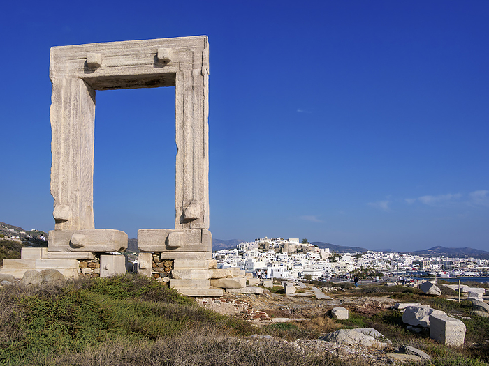 Temple of Apollo, Chora, Naxos City, Naxos Island, Cyclades, Greece Temple of Apollo, Chora, Naxos City, Naxos Island, Cyclades, Greek Islands, Greece, Europe, by Karol Kozlowski