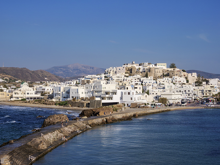 Cityscape of Chora, Naxos City, Naxos Island, Cyclades, Greece Cityscape of Chora, Naxos City, Naxos Island, Cyclades, Greek Islands, Greece, Europe, by Karol Kozlowski