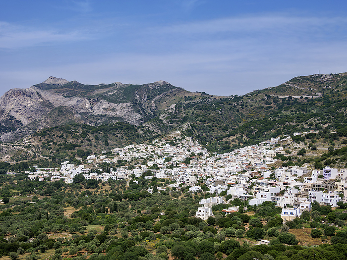 View towards Filoti Village, Naxos Island, Cyclades, Greece View towards Filoti Village, Naxos Island, Cyclades, Greek Islands, Greece, Europe, by Karol Kozlowski