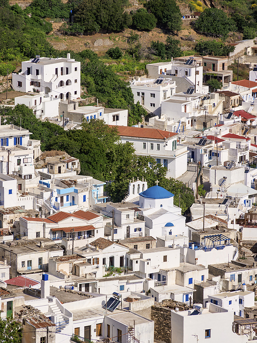 Koronos Village, elevated view, Naxos Island, Cyclades, Greece Koronos Village, elevated view, Naxos Island, Cyclades, Greek Islands, Greece, Europe, by Karol Kozlowski