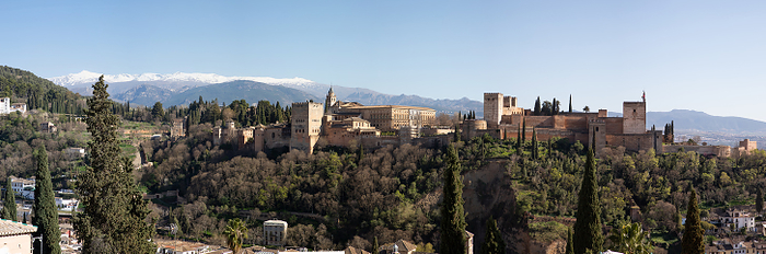 Ancient Arabic fortress Alhambra, Granada Spain Ancient Arab fortress of The Alhambra, UNESCO World Heritage Site, Granada, Andalusia, Spain, Europe, by Nagy Melinda