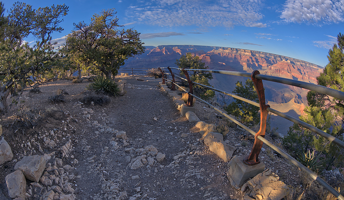 A rocky path to the Mohave Point Overlook at Grand Canyon Arizona. A rocky path to the Mohave Point Overlook, Grand Canyon, UNESCO World Heritage Site, Arizona, United States of America, North America, by Steven Love