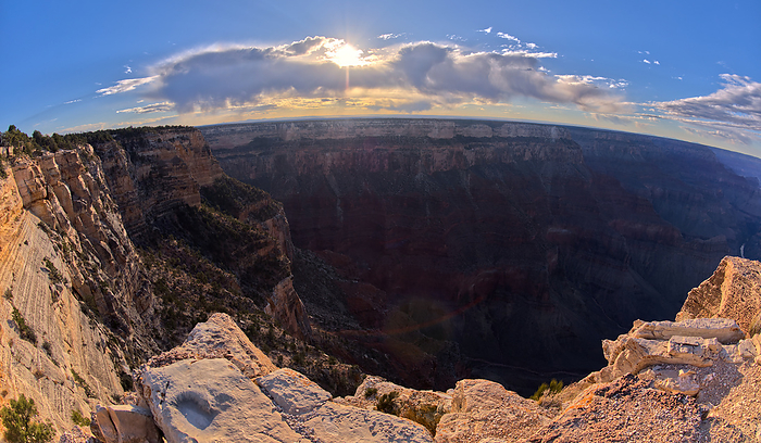 View of Grand Canyon Arizona from the west side of Mohave Point near sundown. View of Grand Canyon Arizona from the west side of Mohave Point near sundown, UNESCO World Heritage Site, Arizona, United States of America, North America, by Steven Love