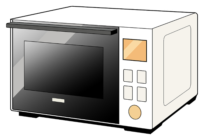 Clip art of microwave oven [white, white, household appliances, oven, warming, electric appliances, cookware