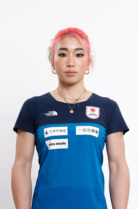Japan Women s National Sport Climbing Team 2024 Miho Nonaka poses during the Sport Climbing Japan national team official photo session in Tokyo, Japan, April 15, 2024.  Photo by JMCSA AFLO 
