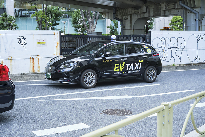 Photographed in 2024 Electric cab April 2024 Nishi Shinjuku, Shinjuku ku, Tokyo