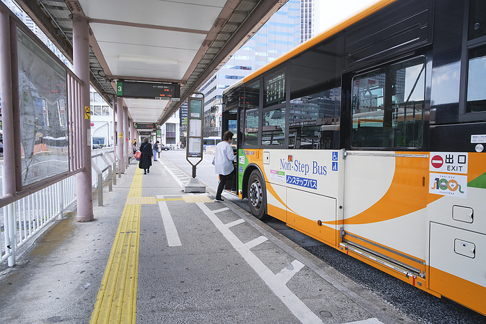 Photographed in 2024 Non step bus April 2024 Nishi Shinjuku, Shinjuku ku, Tokyo