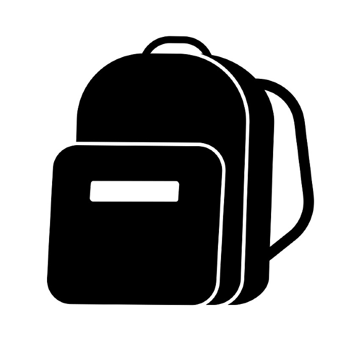 Backpack silhouette icon. Backpack icon. Vector.