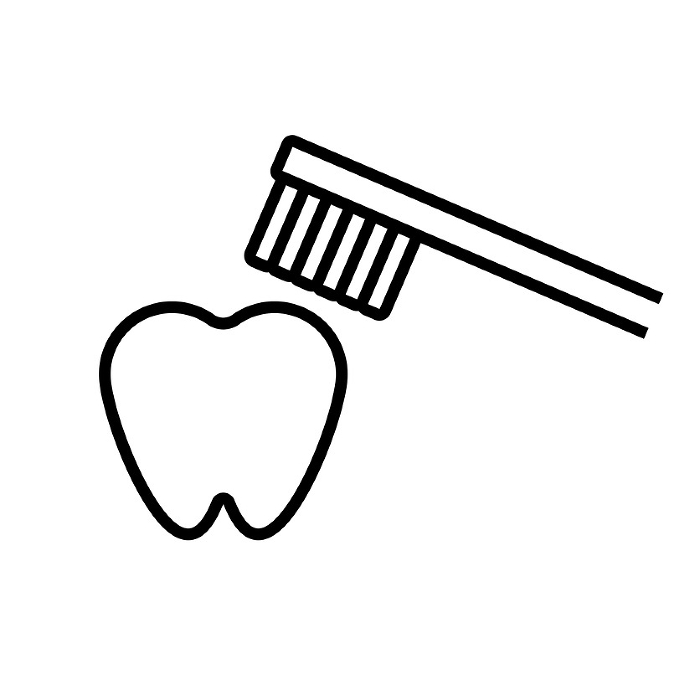 Simple tooth and toothpaste icon. Vector.