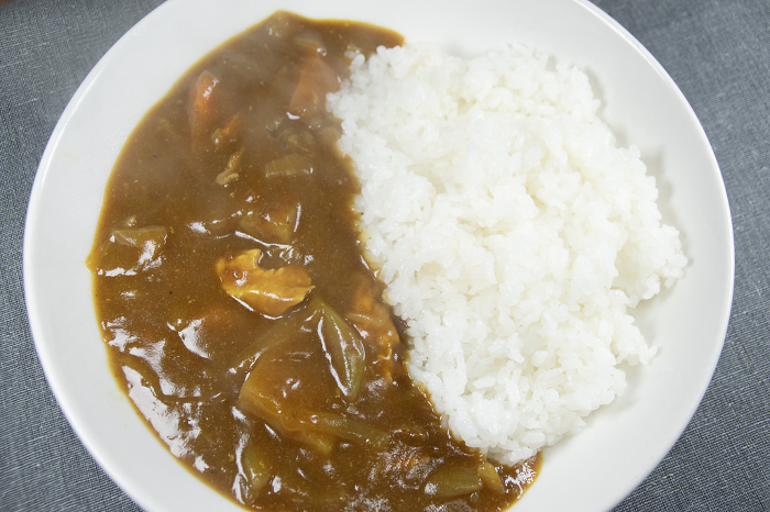 Curry and rice at home