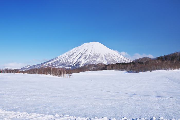Mt. Yotei and snow field Hokkaido