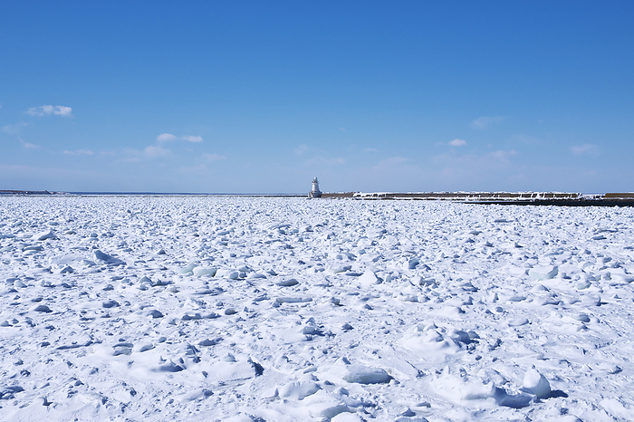Nemuro Bay and drift ice Hokkaido