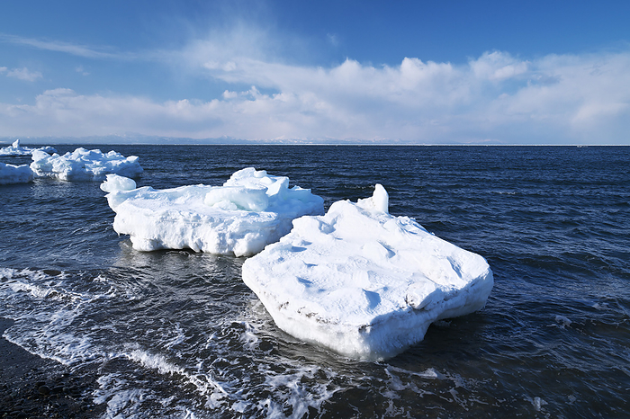 Drift Ice on Notsuke Peninsula and Nemuro Straits Hokkaido  3 C
