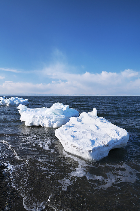 Drift Ice on Notsuke Peninsula and Nemuro Straits Hokkaido  3 C