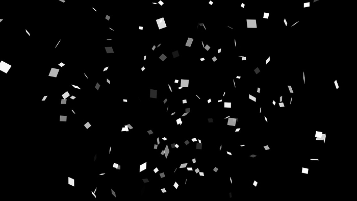 White Confetti Dancing Background on Black Background Web graphics