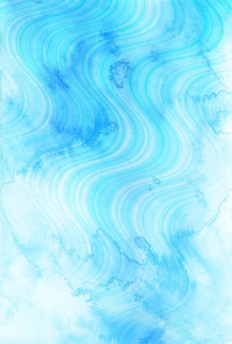 Waves Watercolor Japanese Paper Summer Background