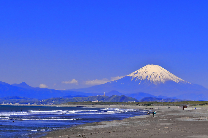Fuji from Tsujido Beach, Kanagawa Prefecture