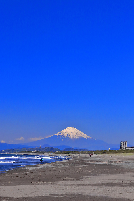 Fuji from Tsujido Beach, Kanagawa Prefecture