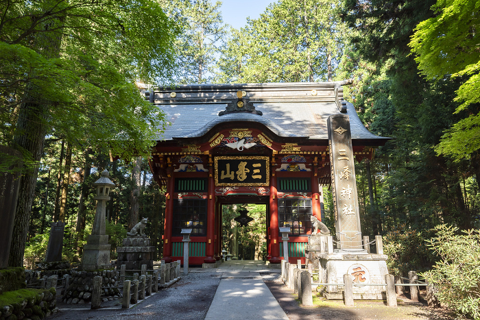 Zuijinmon Gate, Sambine Shrine, Chichibu City, Saitama Prefecture