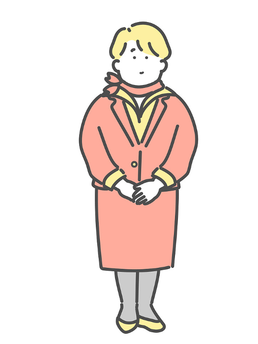 Clip art of flight attendant