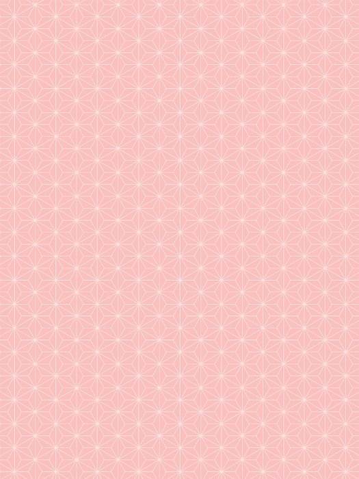 Japanese Background, Pastel Color Hemp Leaves, Vertical, Pink