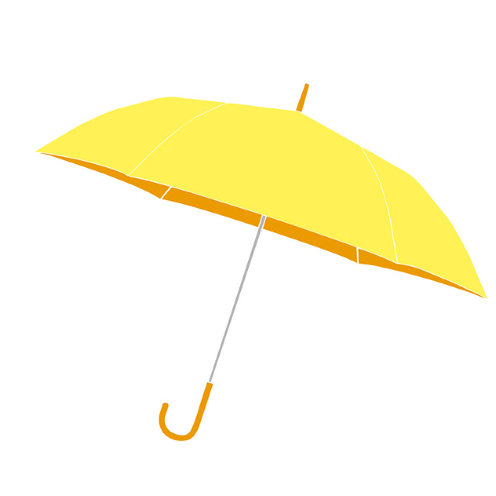 Clip art of yellow umbrella