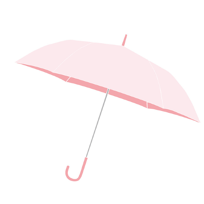Simple Clip art of pink umbrella