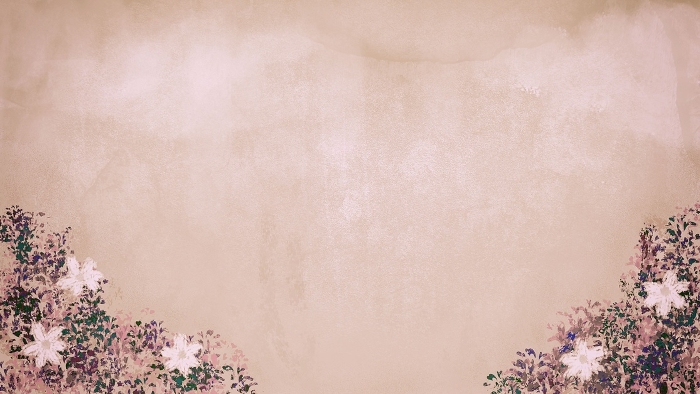 Vintage sky color with intense white flowers, hand-drawn background illustration nostalgic sepia type.