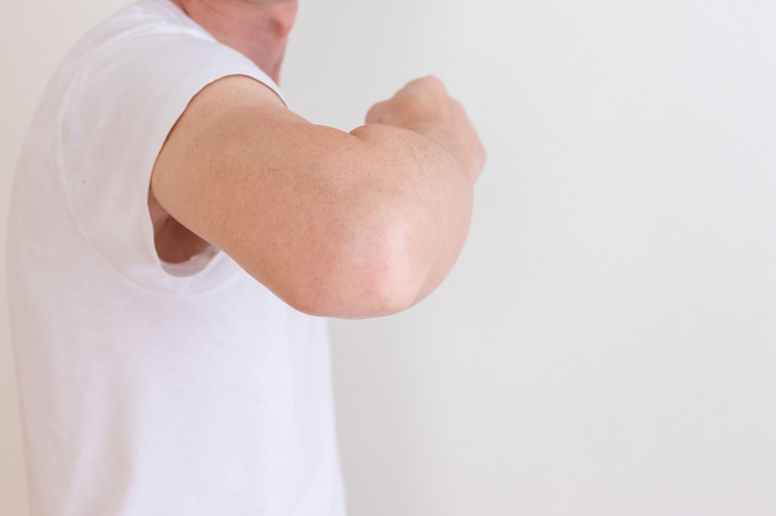 Male arm with elbow bent
